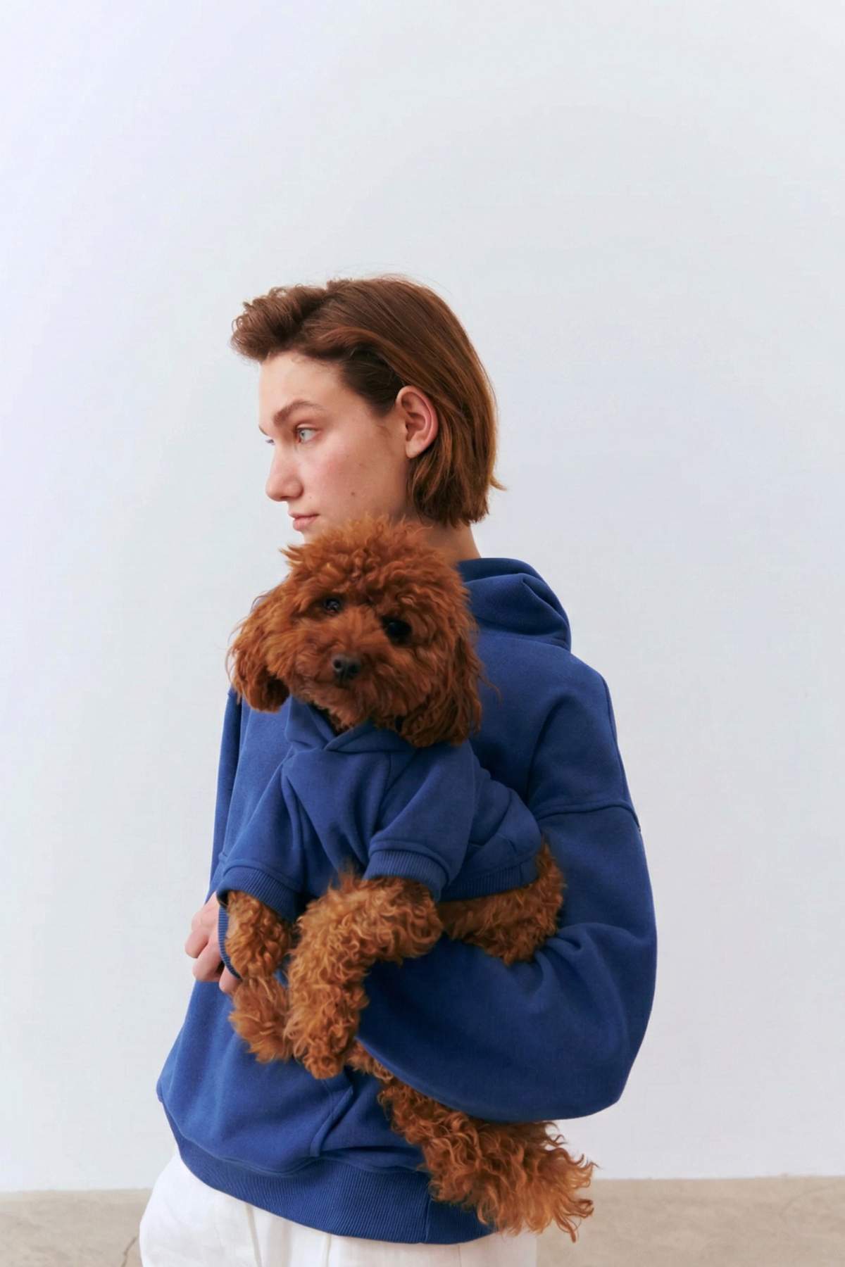 Bruno Cloud Köpek Hoodie - Ink Blue