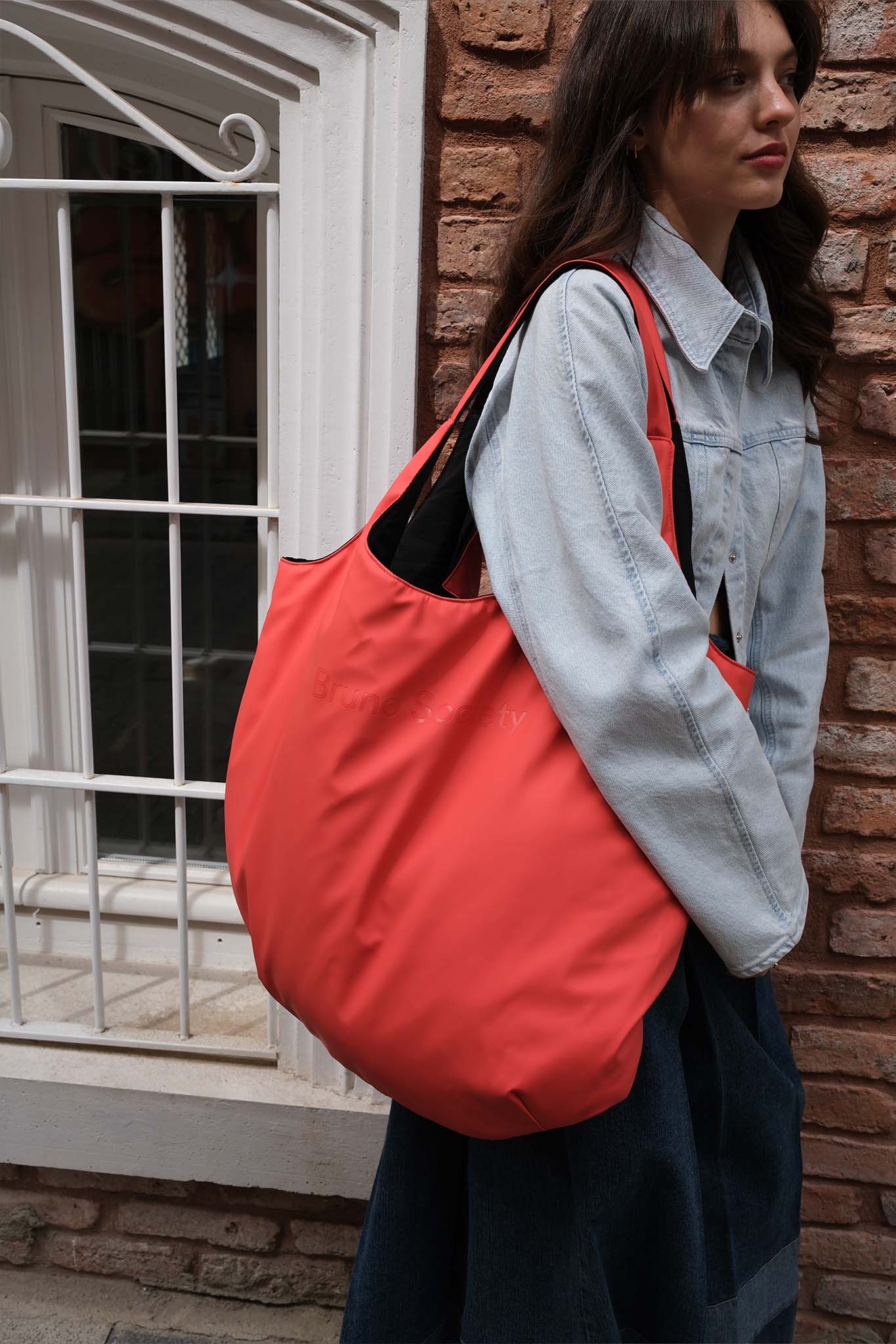 Oversize Market Bag - Poppy Red