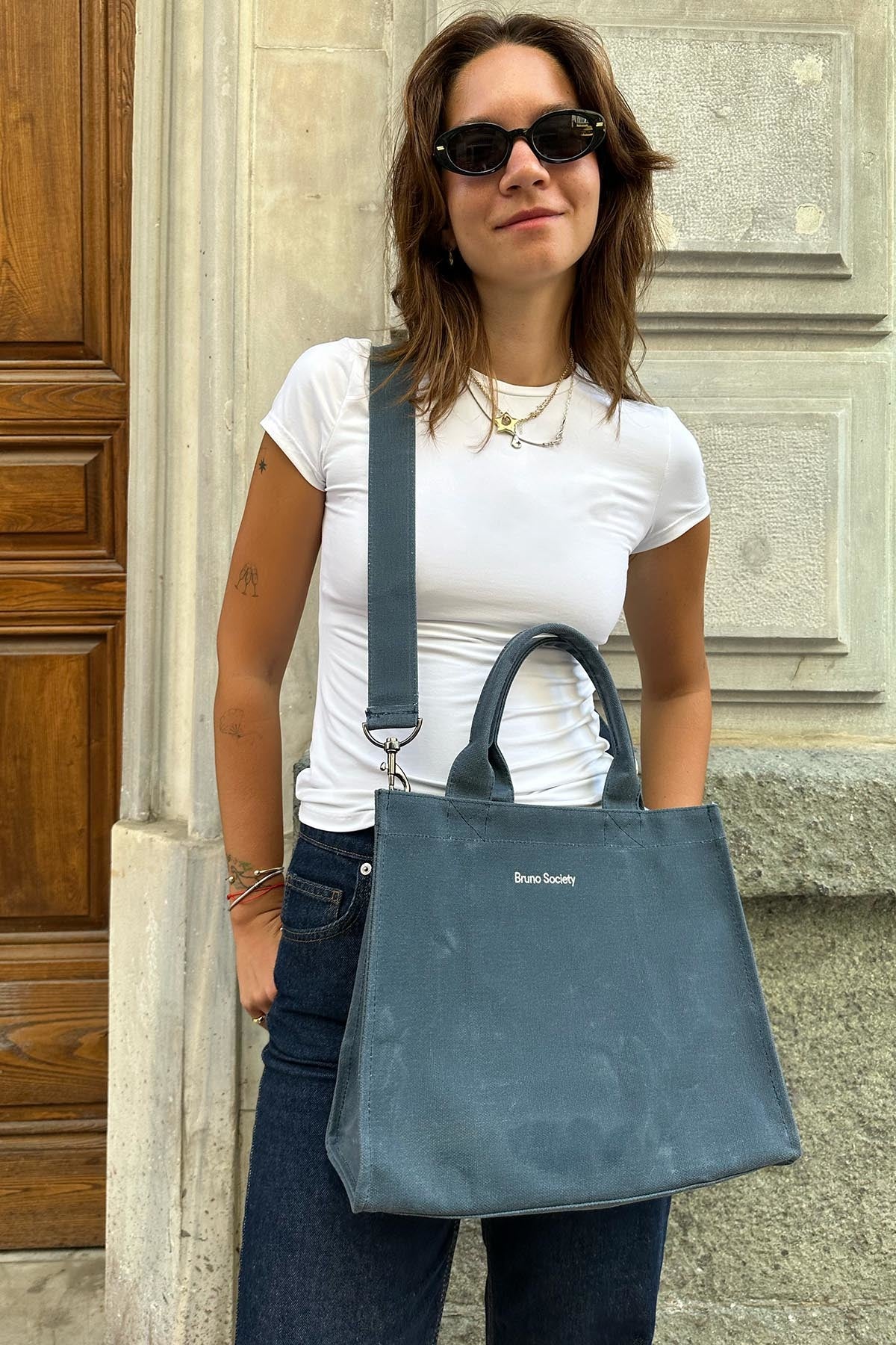 Tote Çanta - Ocean Blue - Bruno Society