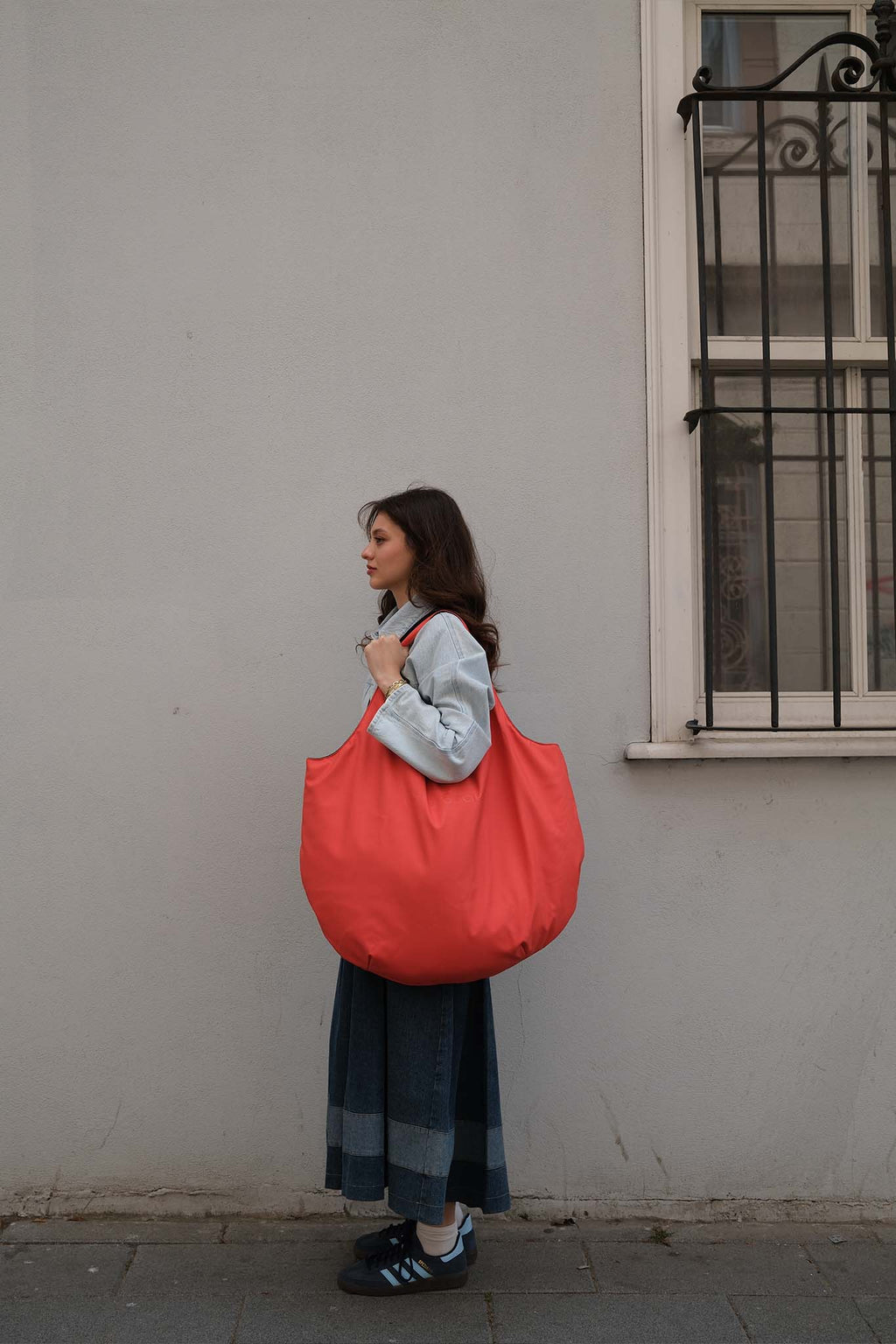 Oversize Market Bag - Poppy Red