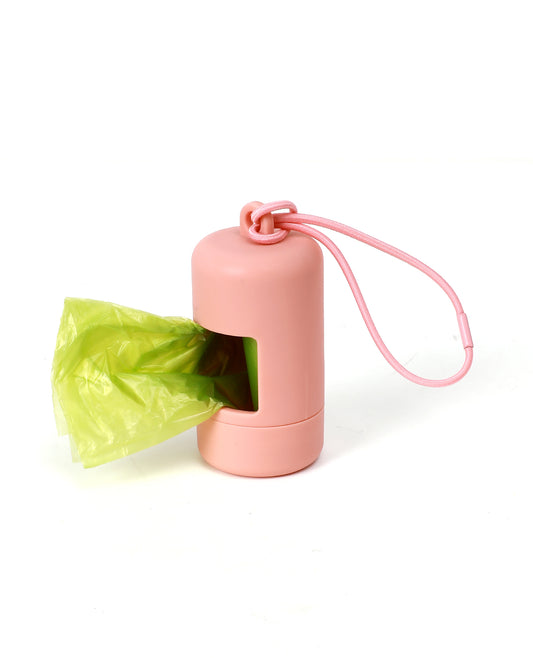 Poop Bag Carrier - Peach Pink