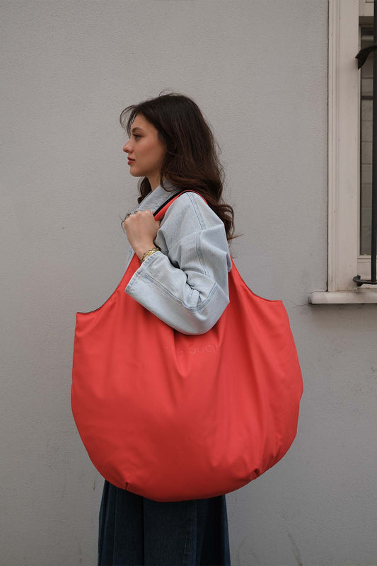 Oversize Market Bag - Chili Red