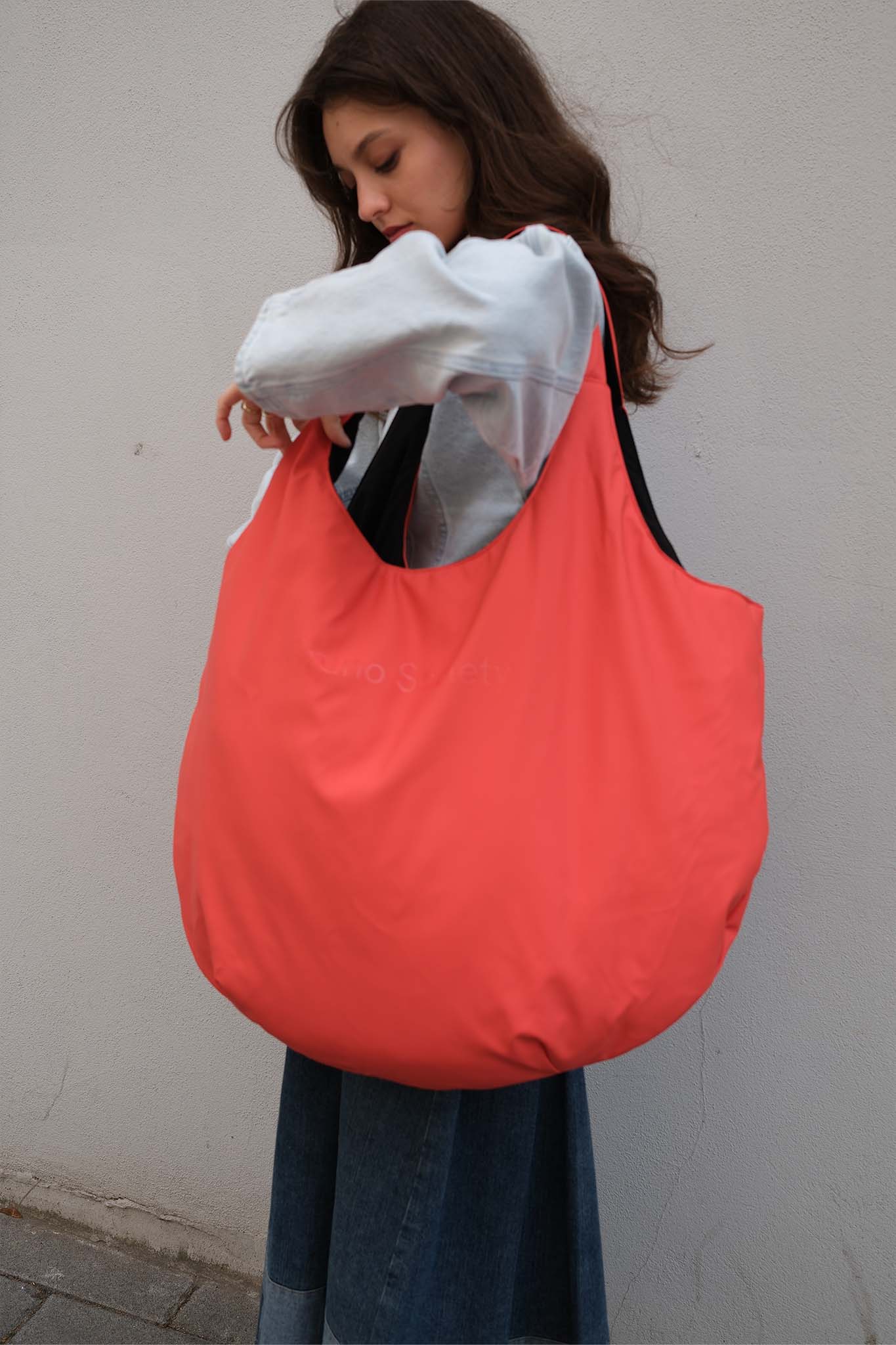 Oversize Market Bag - Poppy Red