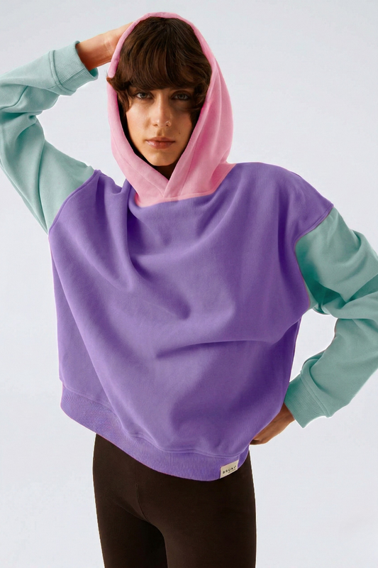 Hoodie - Lila/Mint/Bubblegum