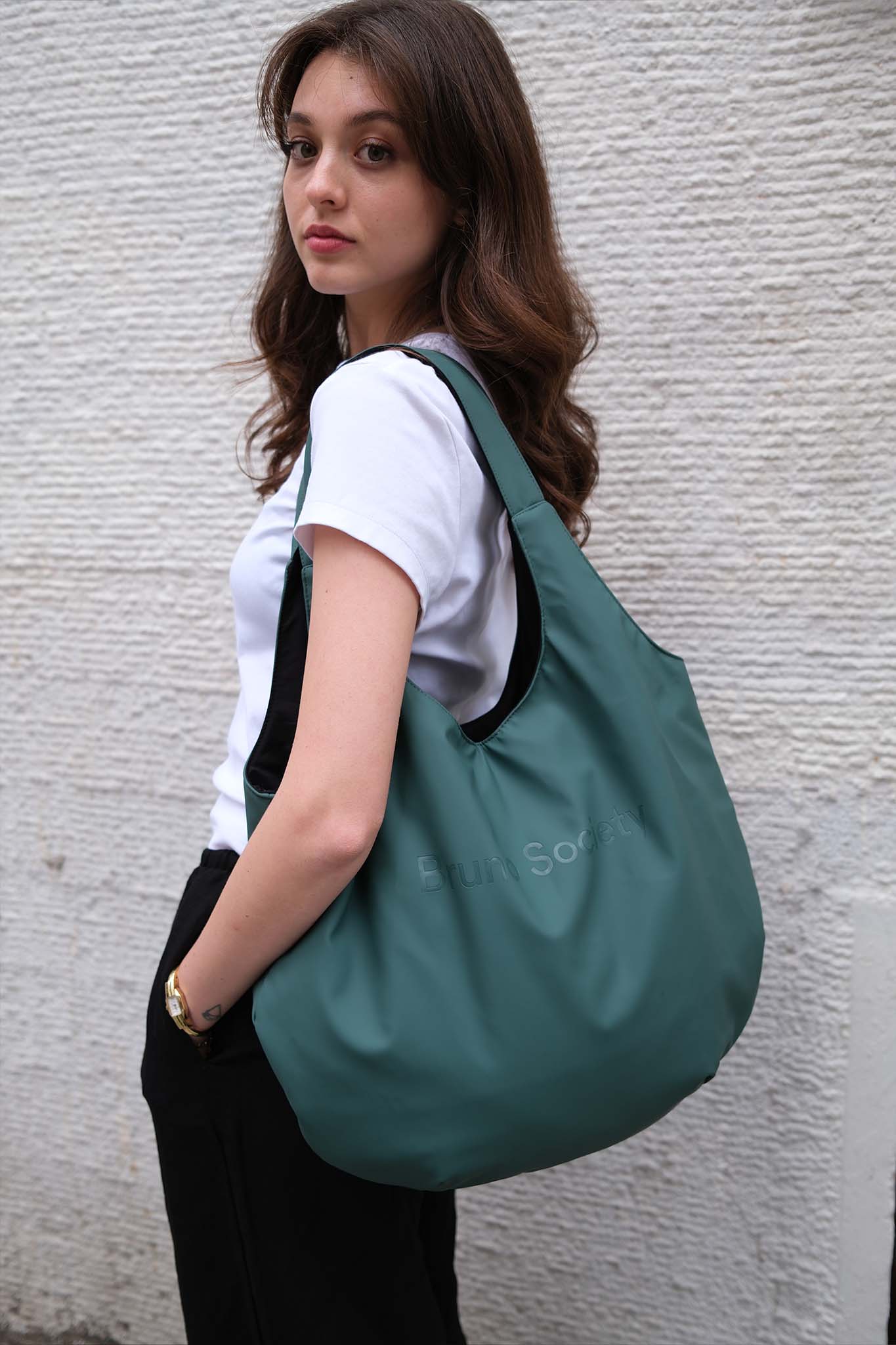 Midi Market Bag - Olive Green