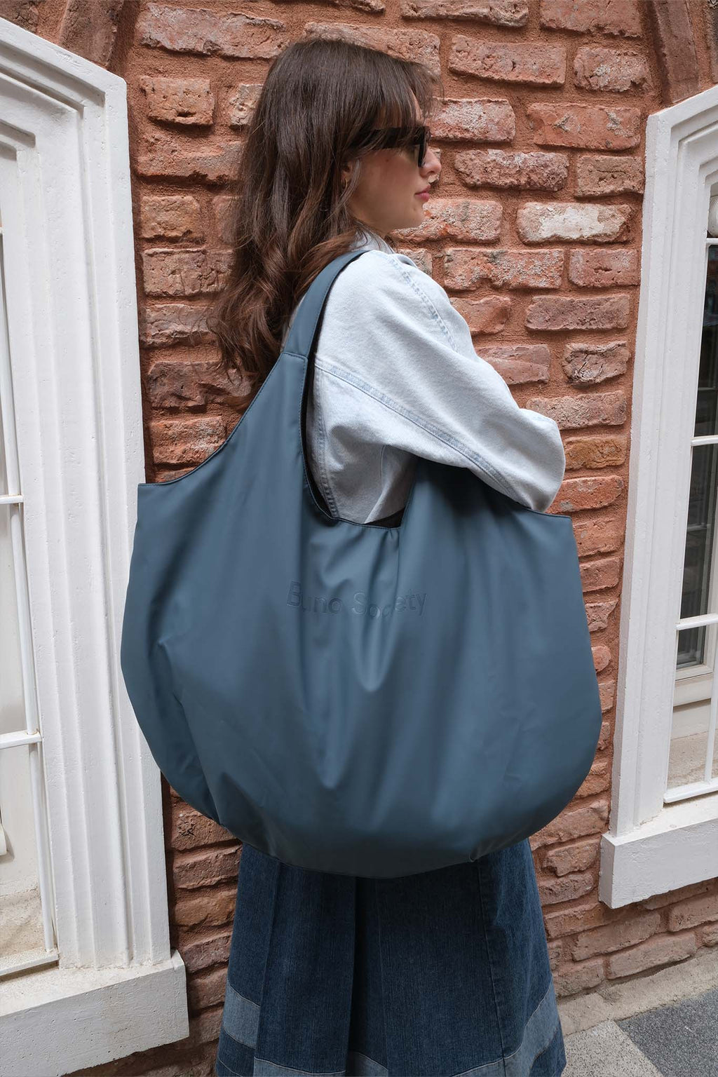 Oversize Market Bag - Coastal Blue