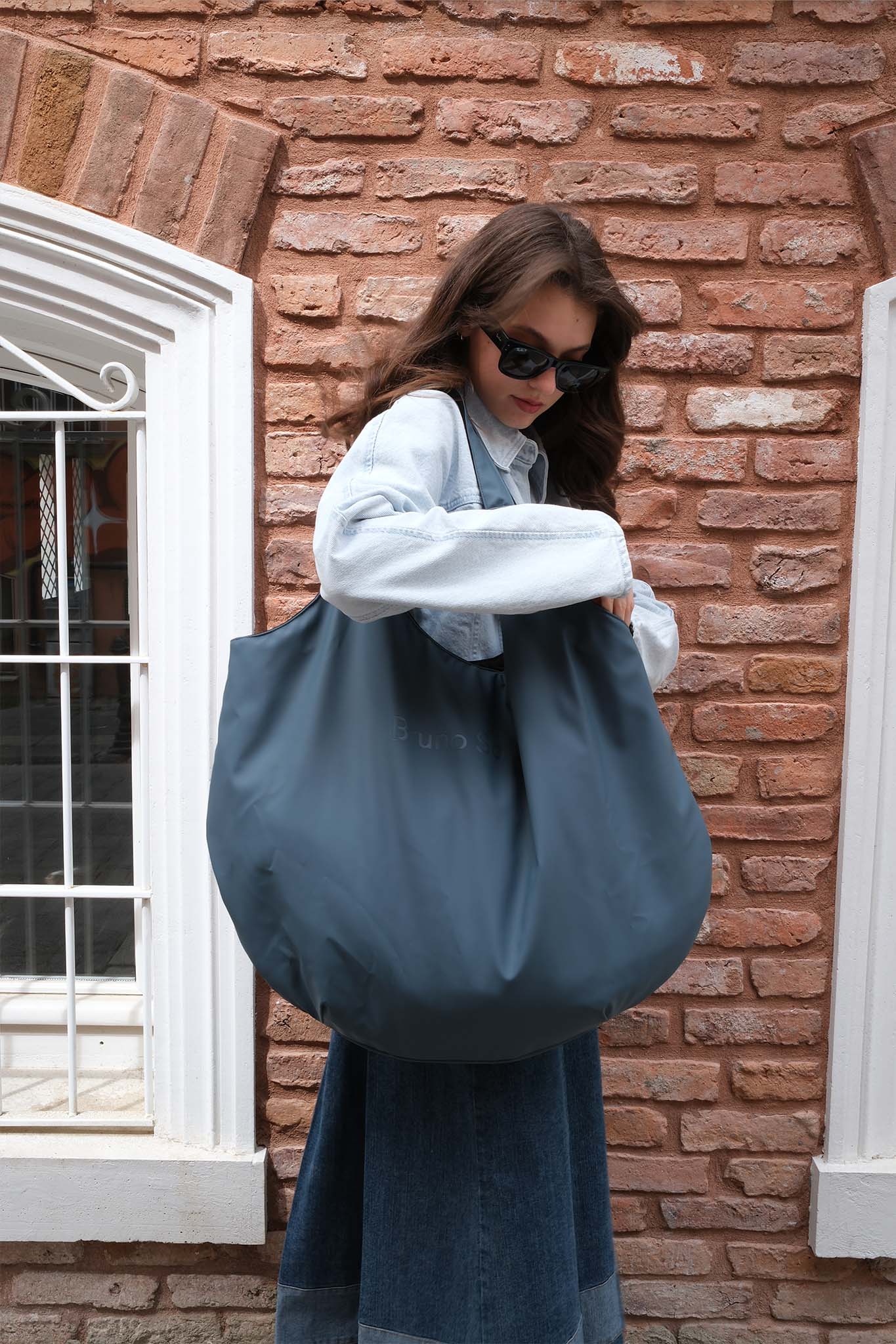 Oversize Market Bag - Deep Blue