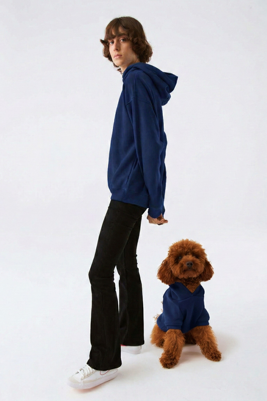 Matchy Hoodie - Navy Blue