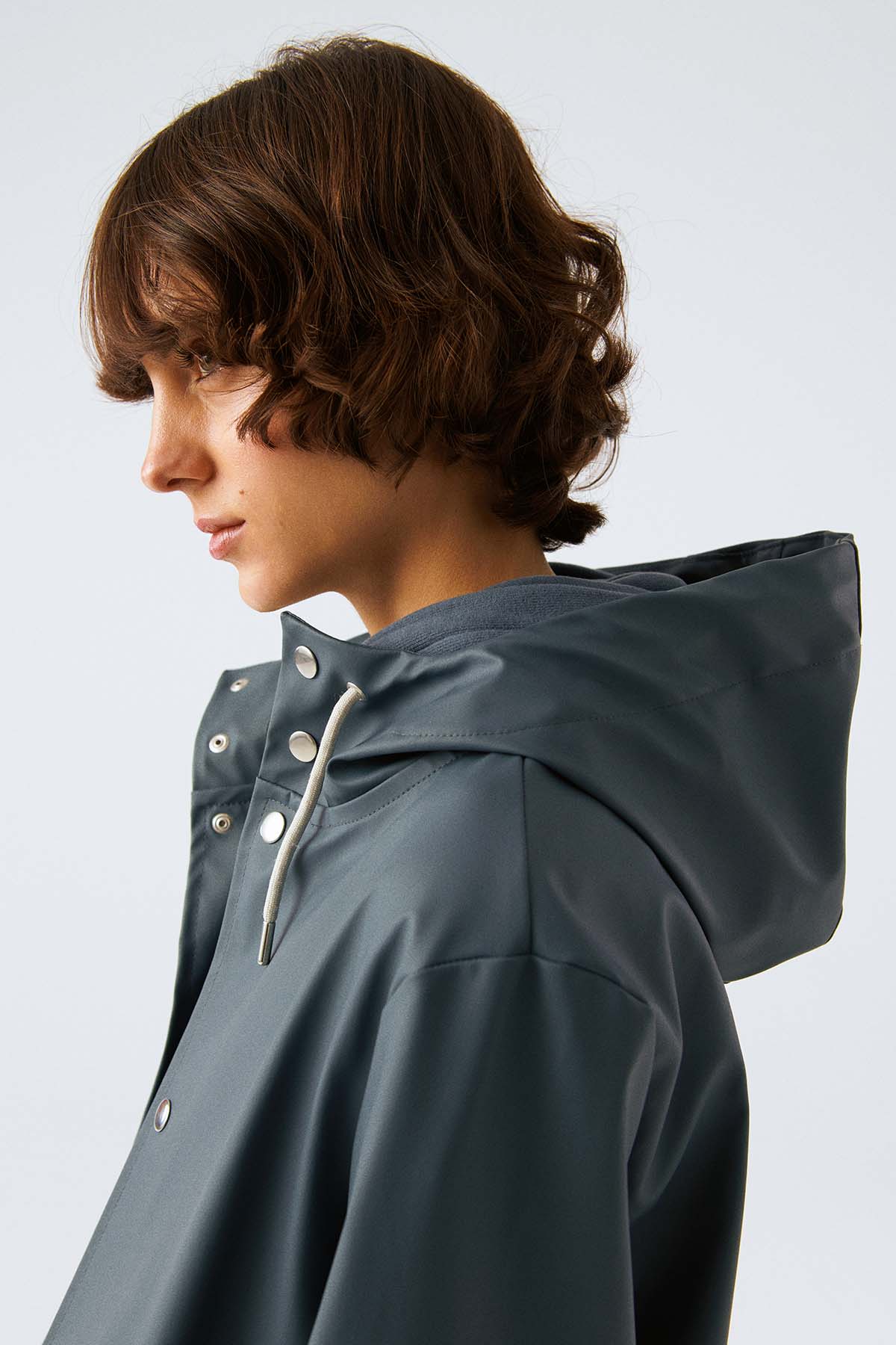 Matchy Strapped Raincoat - Horizon Blue