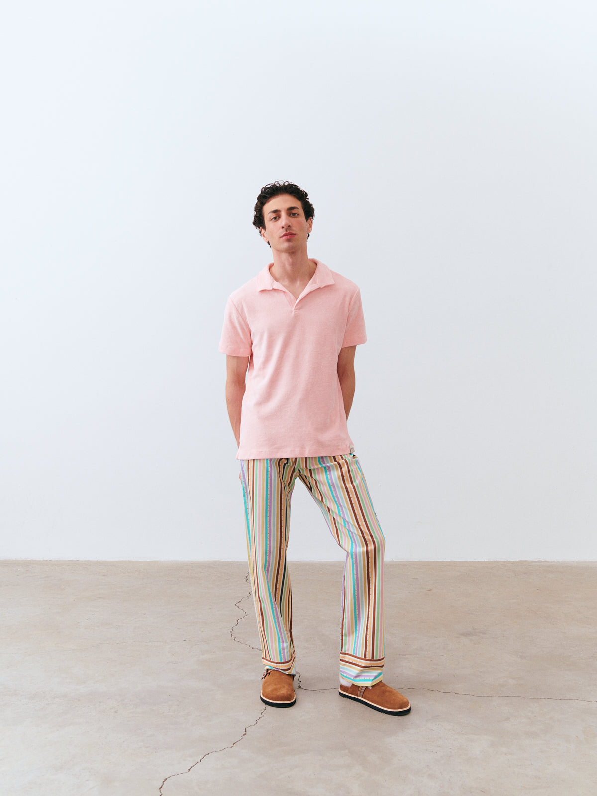 Kombin Havlu T-Shirt - Pembe