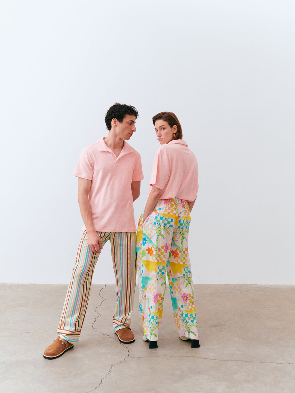 Kombin Havlu T-Shirt - Pembe