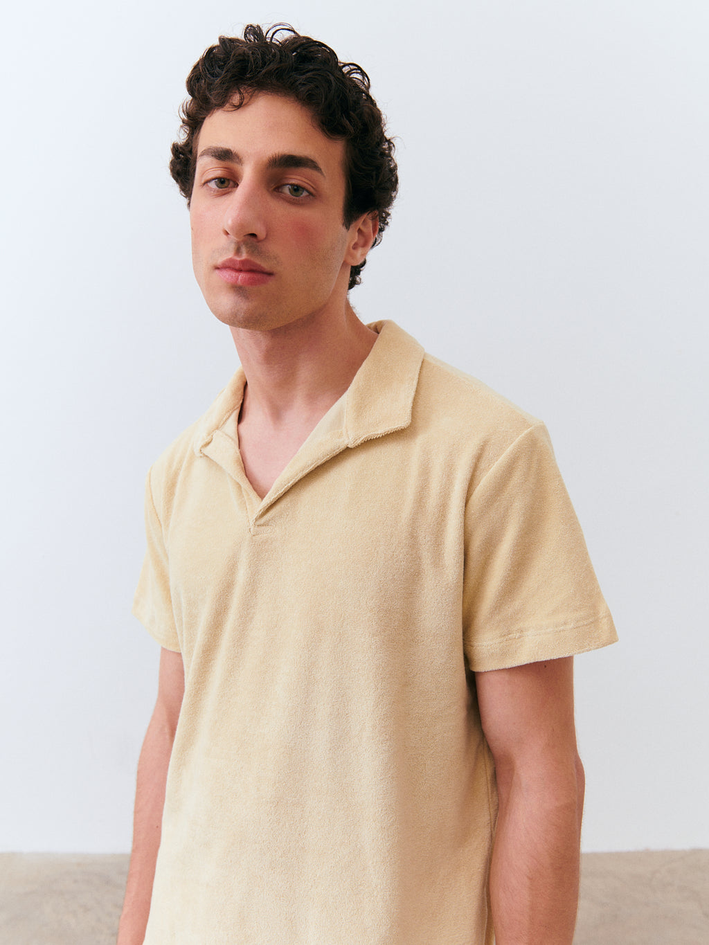 Kombin Havlu T-Shirt - Bej