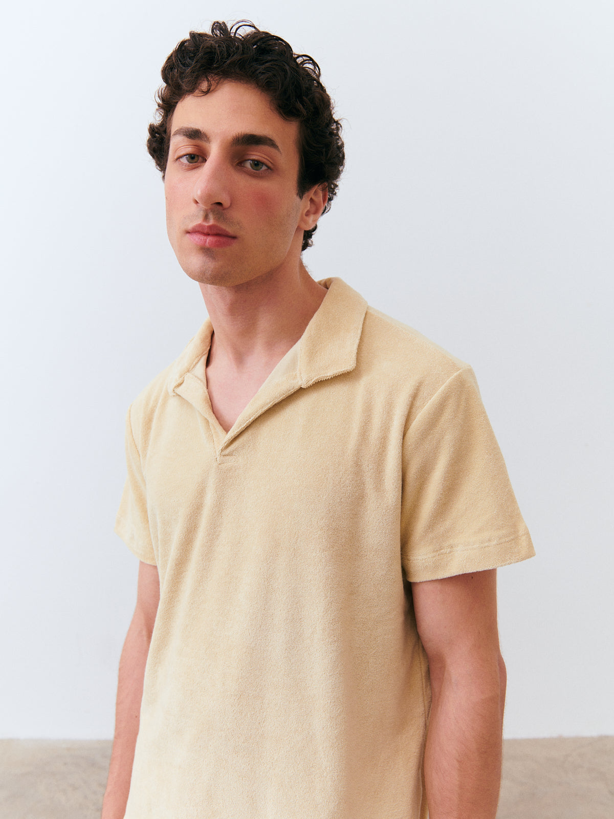 Kombin Havlu T-Shirt - Bej