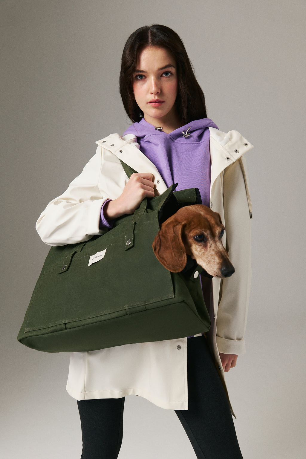 Köpek Taşıma Çantası - Olive Green