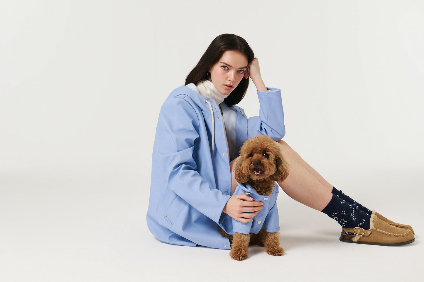 Matchy Raincoat - Light Blue