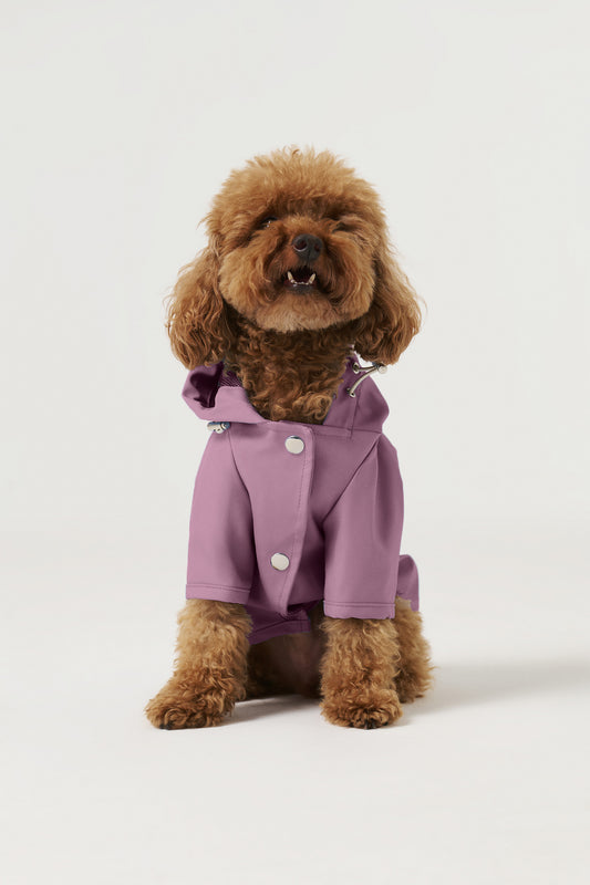 Köpek Yağmurluk - Lilac