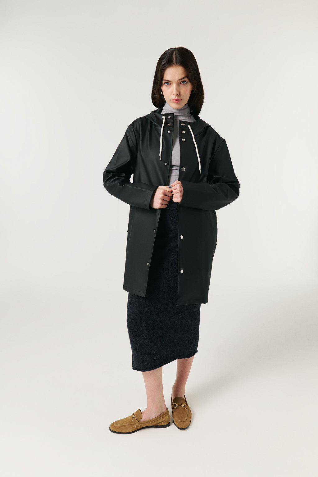 Bruno Signature Unisex Yağmurluk - Noir Black