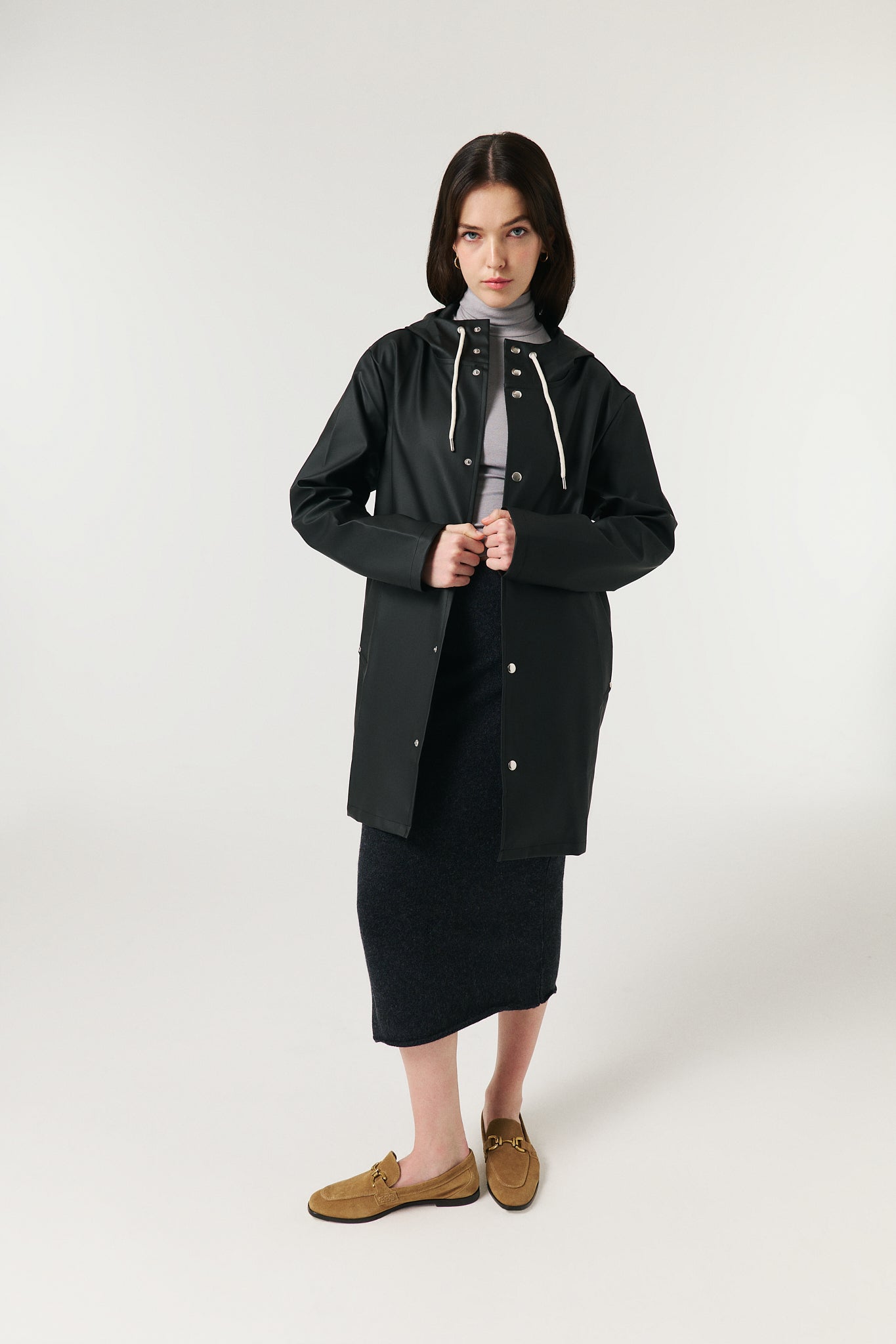 Bruno Signature Unisex Yağmurluk - Noir Black