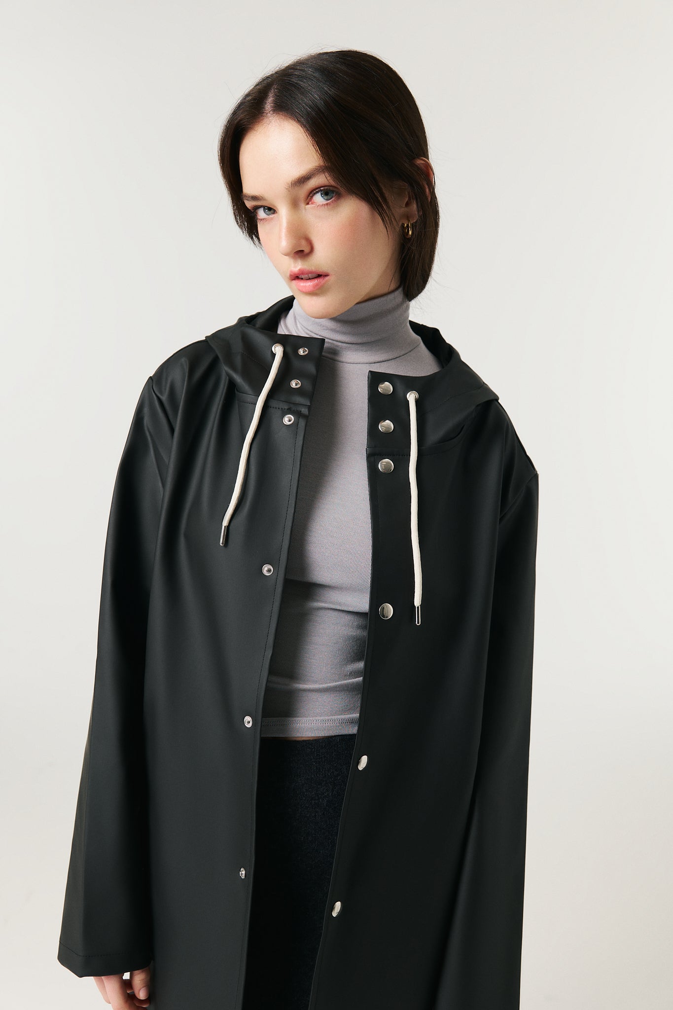 Bruno Signature Unisex Yağmurluk - Noir Black