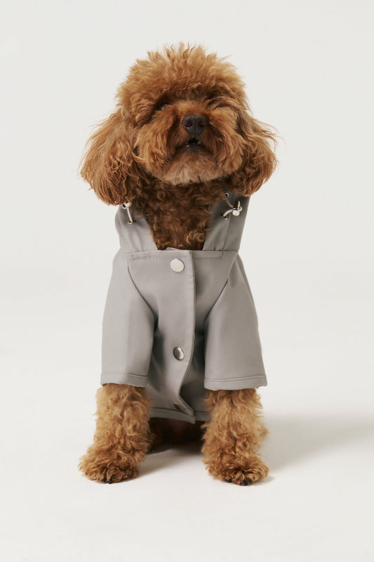 Dog Raincoat - Gray