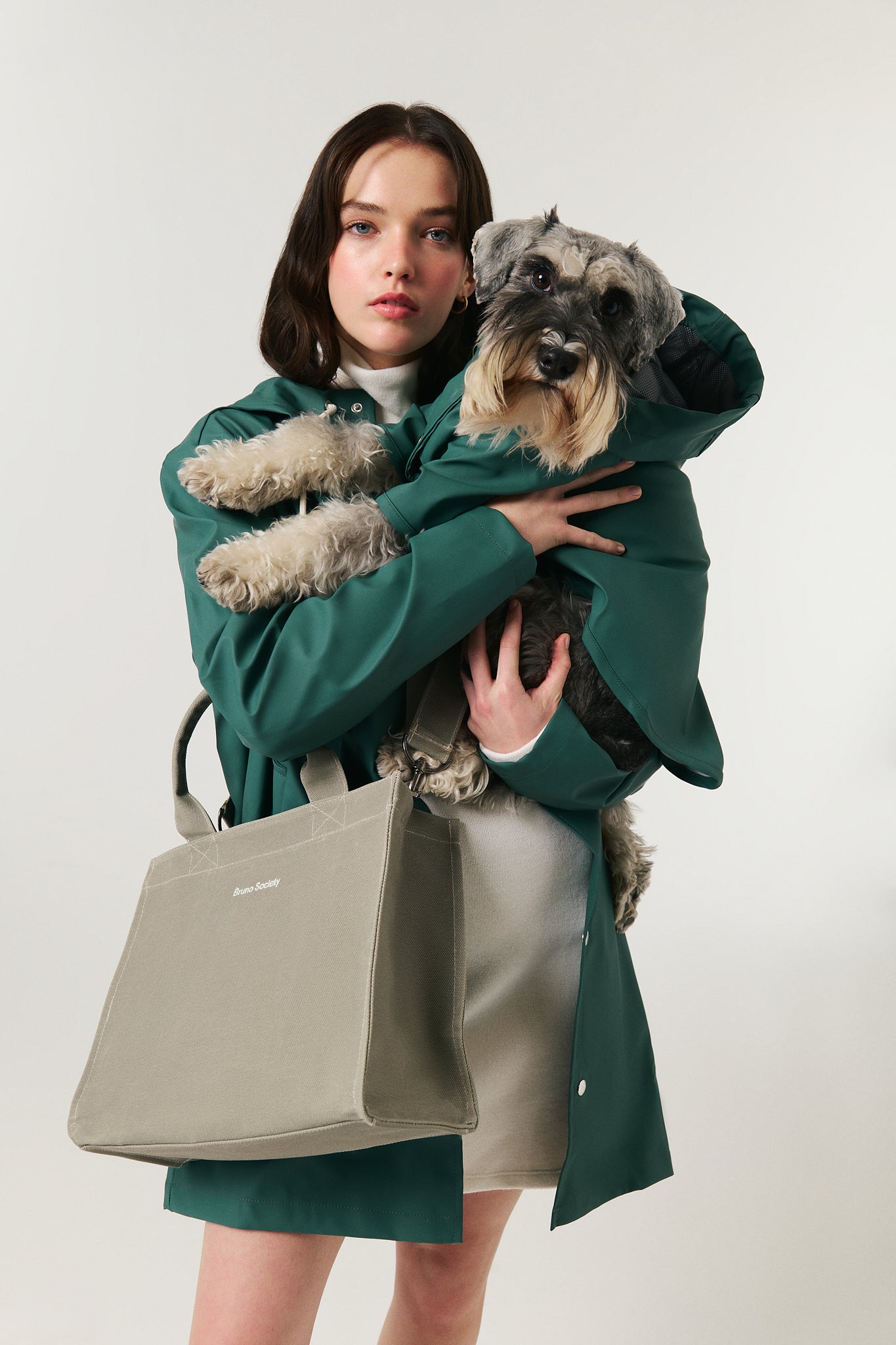 Dog Raincoat - Khaki