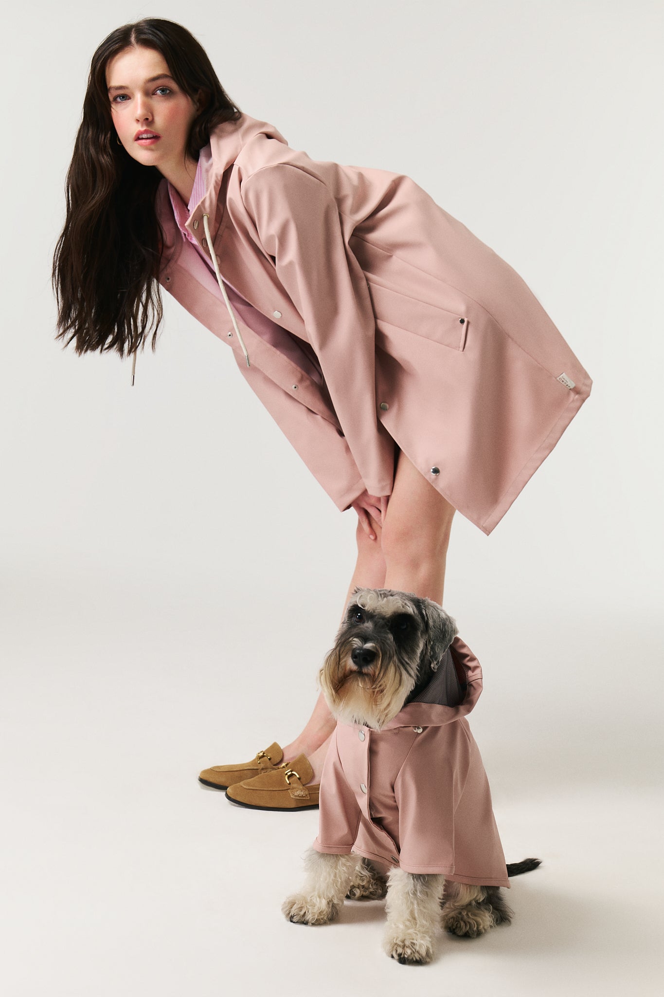 Bruno Signature Unisex Yağmurluk - Blush Pink