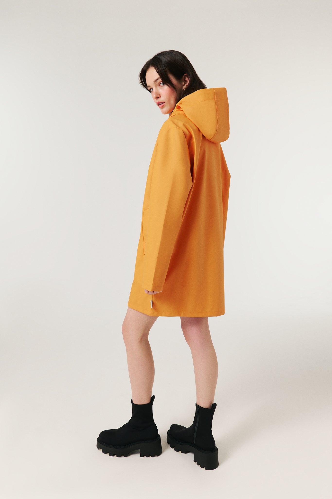Bruno Signature Unisex Yağmurluk - Tangerine Orange