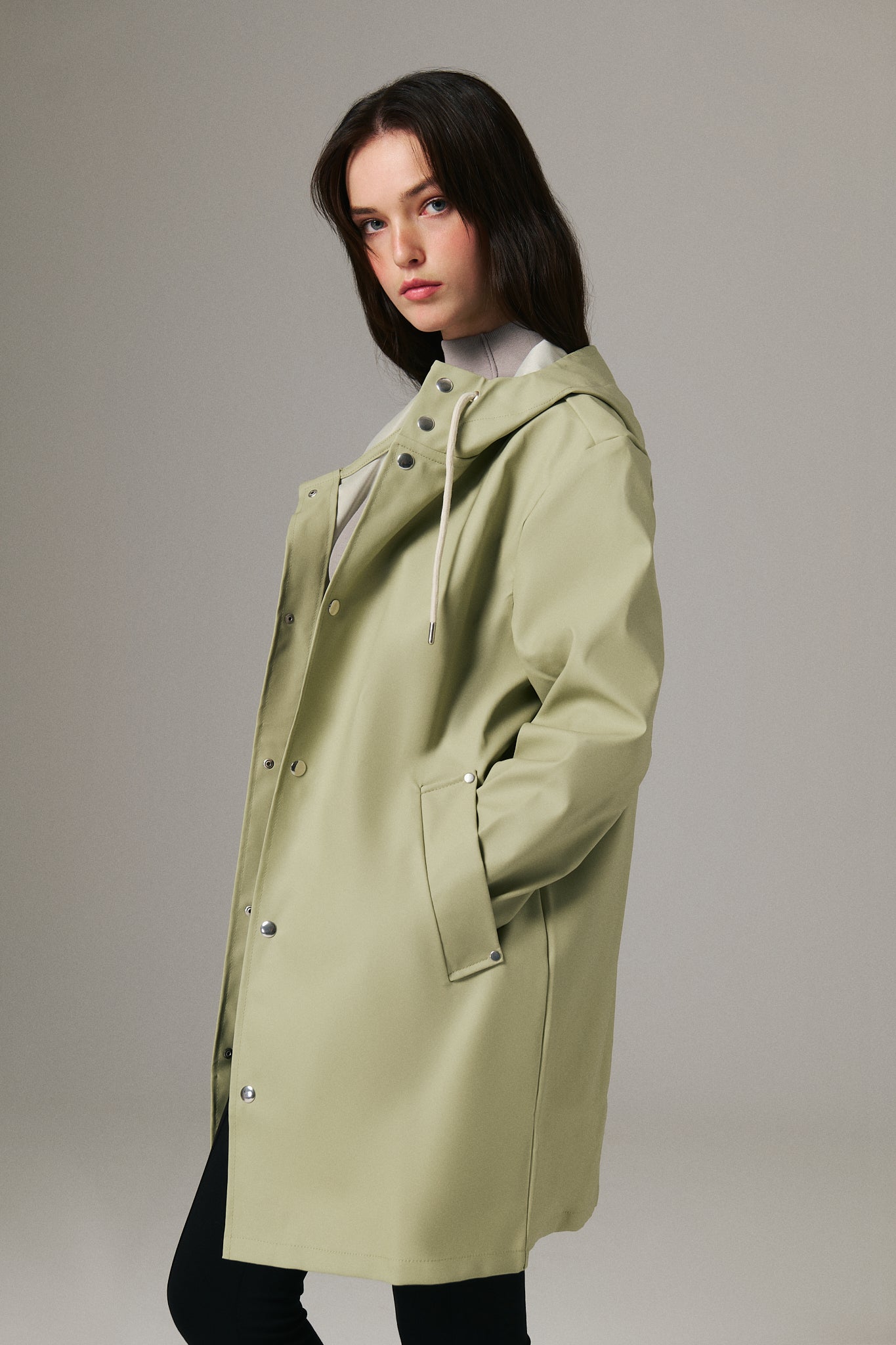 Matchy Raincoat - Pistachio Green