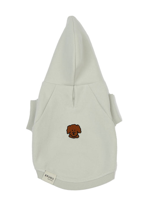 Poodle Köpek Hoodie - Gri