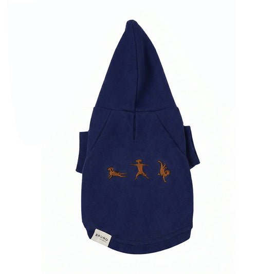 Bruno Flow Köpek Hoodie - Indigo Night