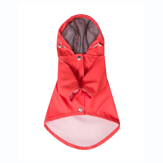 Bruno Signature Köpek Yağmurluk - Poppy Red
