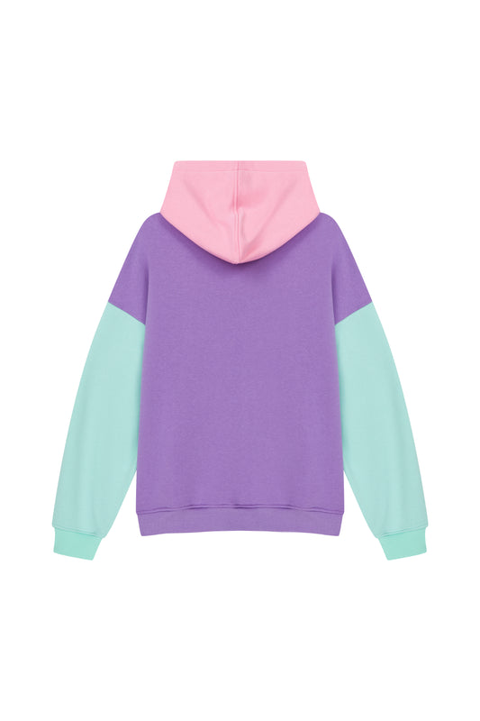Hoodie - Lila/Mint/Bubblegum