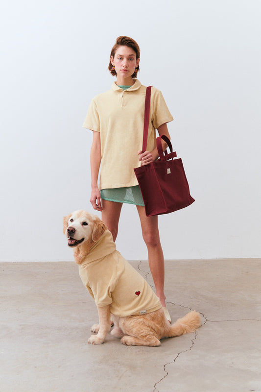 Kombin Havlu T-Shirt - Bej