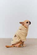 Köpek Havlu Hoodie - Bej
