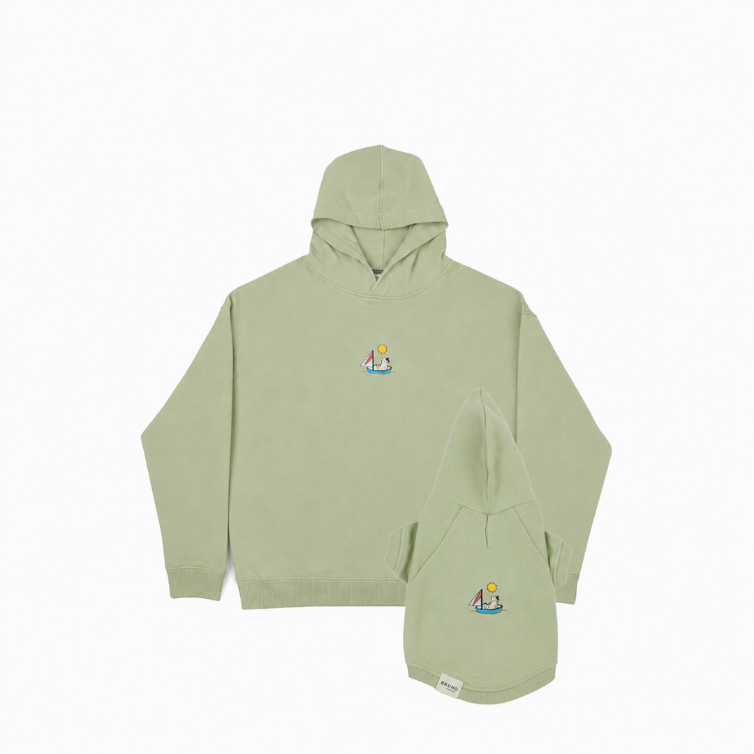 Bruno Flow Kombin Hoodie - Green Tea