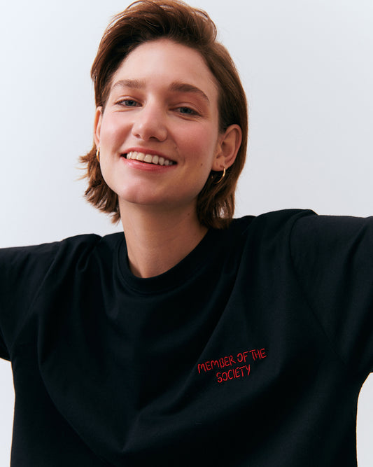 Unisex Society T-shirt - Siyah