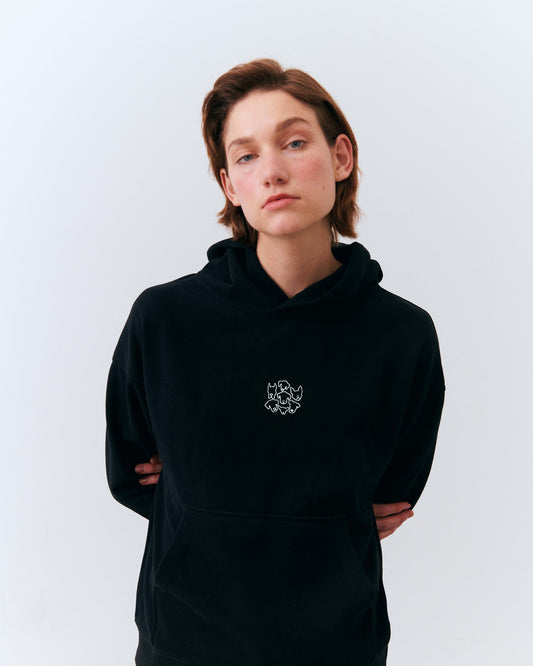 Dogs Hoodie - Black
