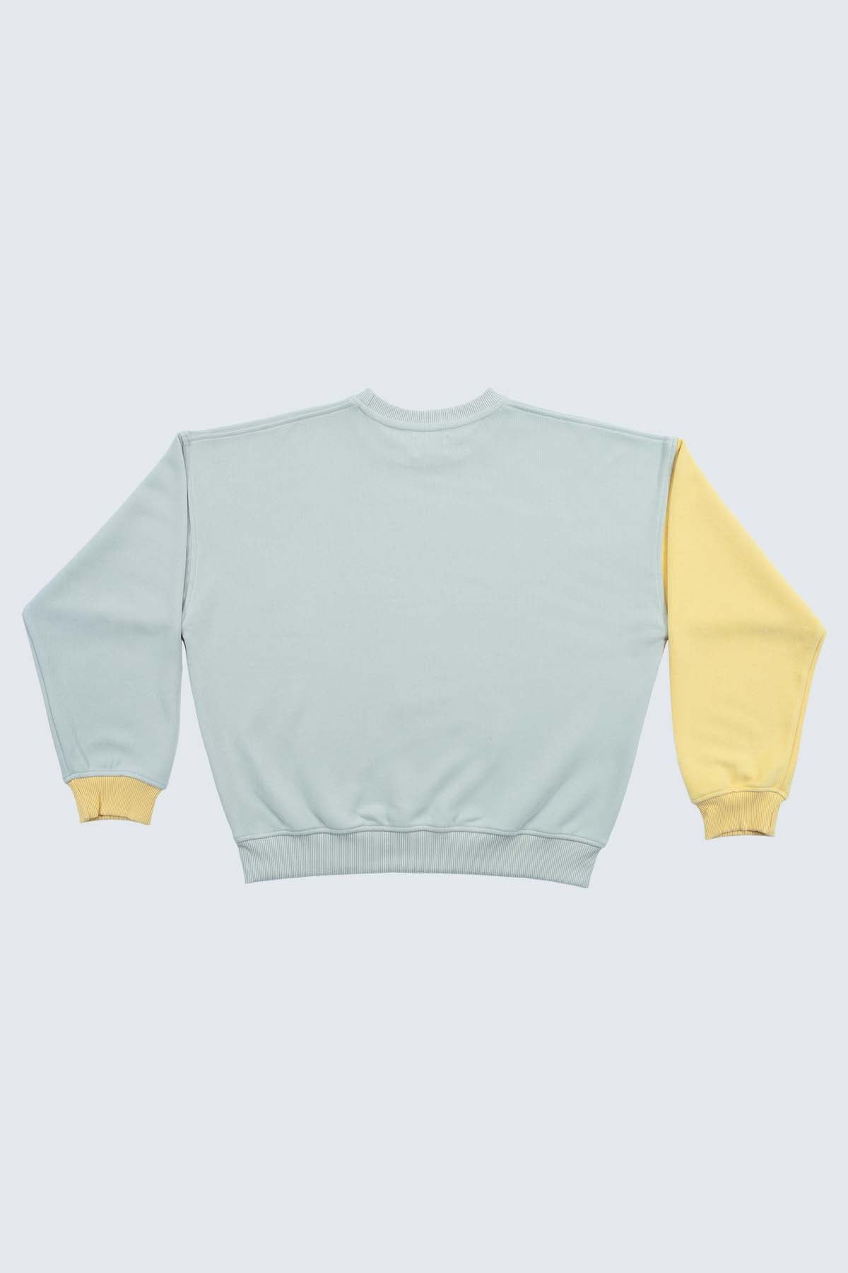 Matching Sweatshirt - Stone Grey/Pale Yellow