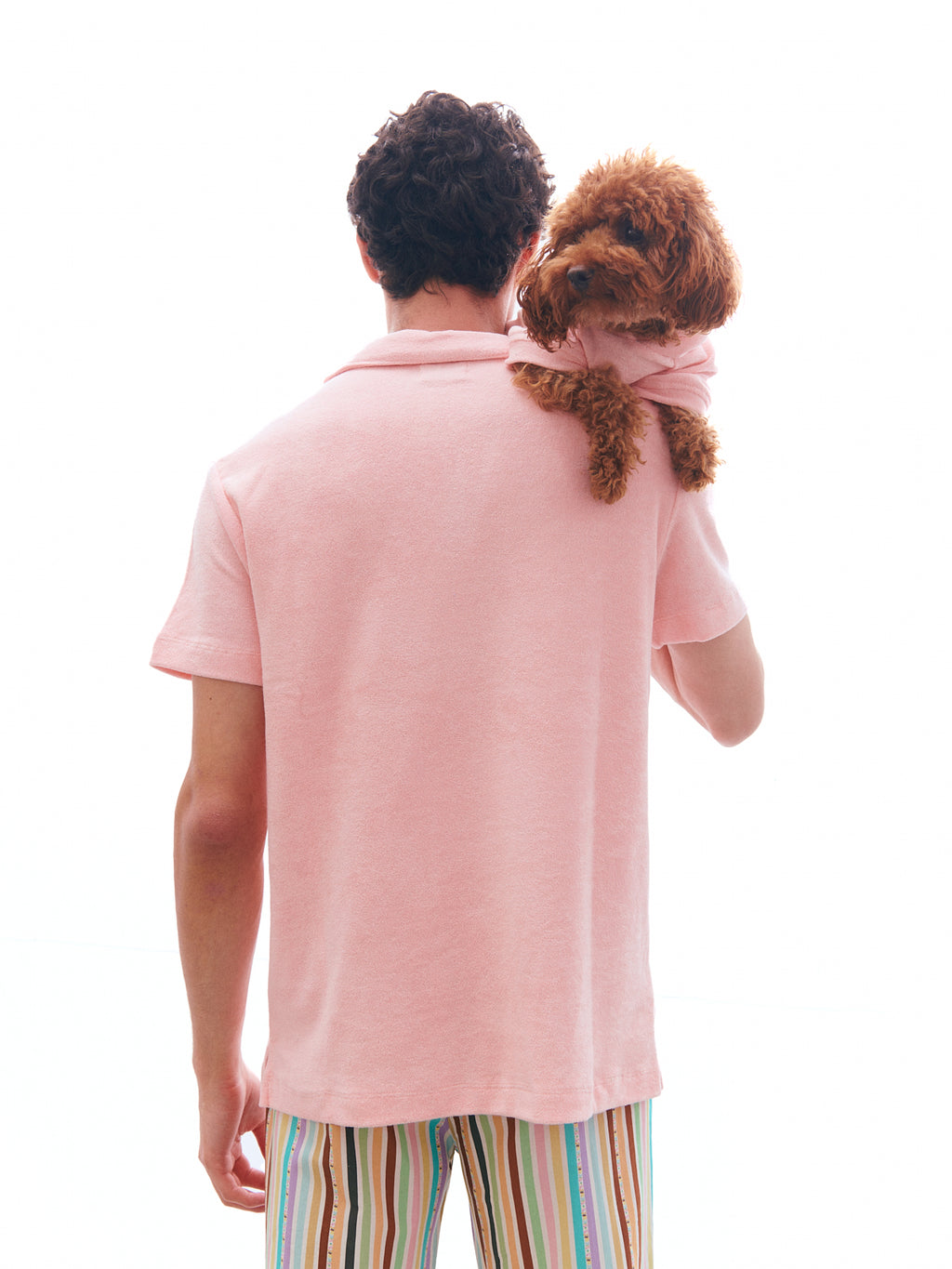 Köpek Havlu Hoodie - Pembe