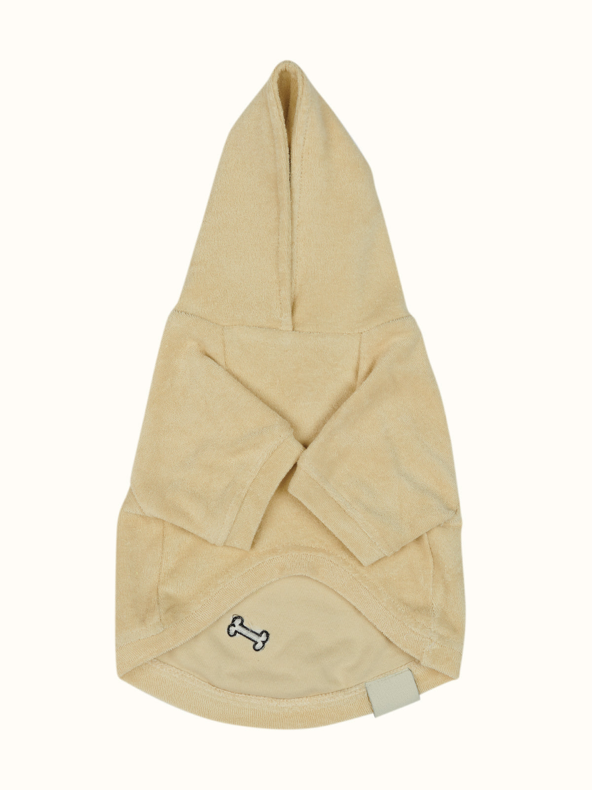 Köpek Havlu Hoodie - Bej