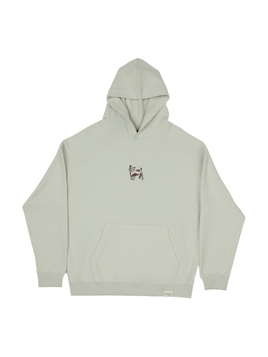 Unisex Bulldog Hoodie - Gri